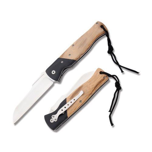Frost Black Hills Zebra Wood Linerlock FRBKH016ZW